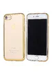 Силіконовий золотий прозорий чохол для iPhone 7/8