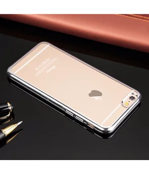 Силиконовый серебряный прозрачный чехол для iPhone 7/8 Силиконовый серебряный прозрачный чехол для iPhone 7/8