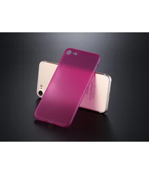 Ультратонкий пластиковый чехол "Ultrathin 0.3mm" розовый для iPhone 7/8