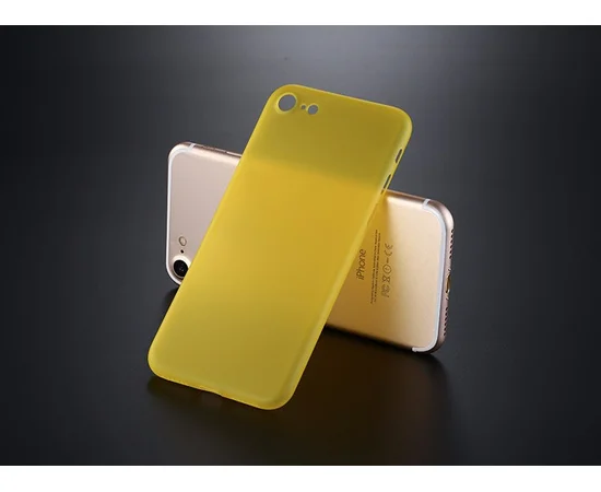 Ультратонкий пластиковий чохол "Ultrathin 0.3mm" жовтий для iPhone 7/8