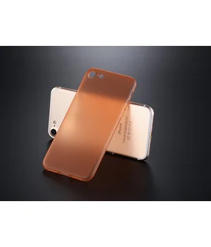 Ультратонкий пластиковый чехол "Ultrathin 0.3mm" оранжевый для iPhone 7/8