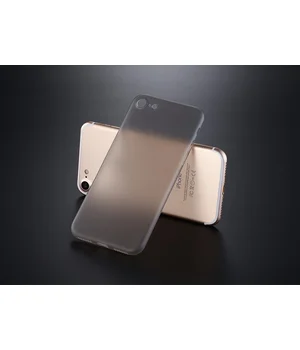 Ультратонкий пластиковый чехол "Ultrathin 0.3mm" серый для iPhone 7/8