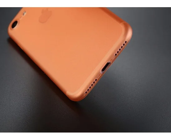 Ультратонкий пластиковий чохол "Ultrathin 0.3mm" помаранчевий для iPhone 7/8