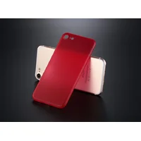 Ультратонкий пластиковый чехол "Ultrathin 0.3mm" красный для iPhone 7/8