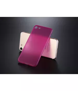 Ультратонкий пластиковый чехол "Ultrathin 0.3mm" розовый для iPhone 7/8