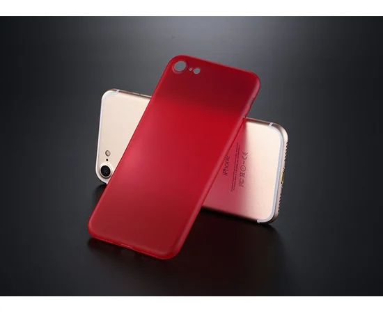Ультратонкий пластиковий чохол "Ultrathin 0.3mm" червоний для iPhone 7/8