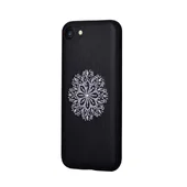 Шкіряний чохол "Devia" Flower Embroidery чорний для iPhone 7/8