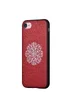 Шкіряний чохол "Devia" Flower Embroidery червоний для iPhone 7/8