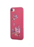 Кожаный чехол "Devia" Flowers Embroidery красный для iPhone 7/8