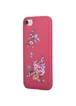 Шкіряний чохол "Devia" Flowers Embroidery червоний для iPhone 7/8