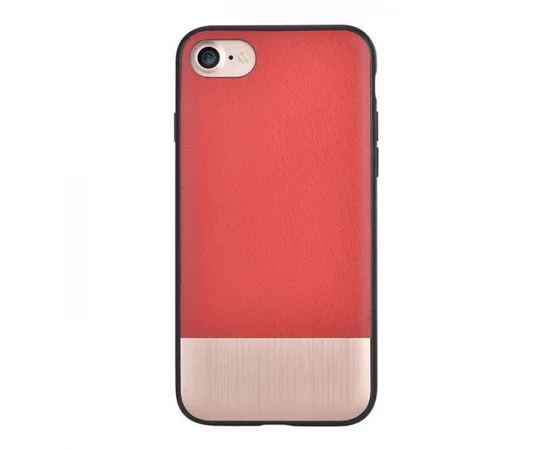 Шкіряний чохол "Devia" Commander червоний для iPhone 7/8