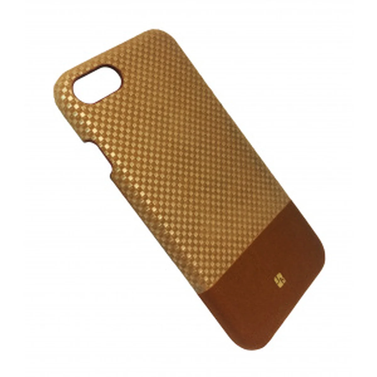 Чехол "JustMust" пластиковый для iPhone 7/8 Grid золотой
