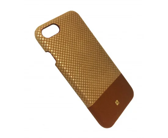 Чехол "JustMust" пластиковый для iPhone 7/8 Grid золотой