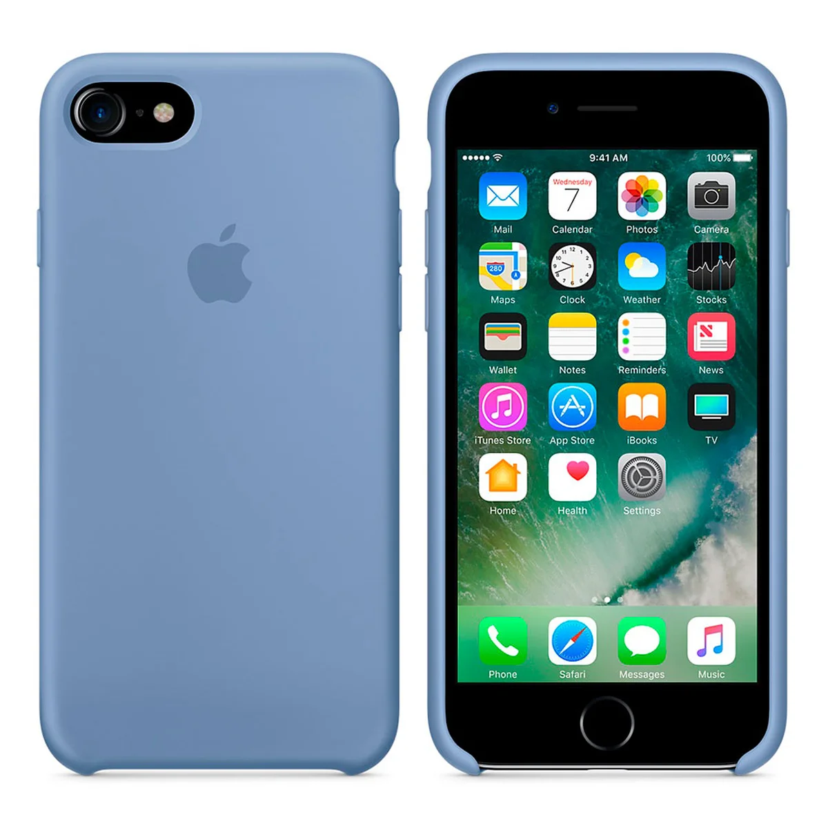 Чохол "Apple" Silicone Case для iPhone 7/8 Azure (HC)