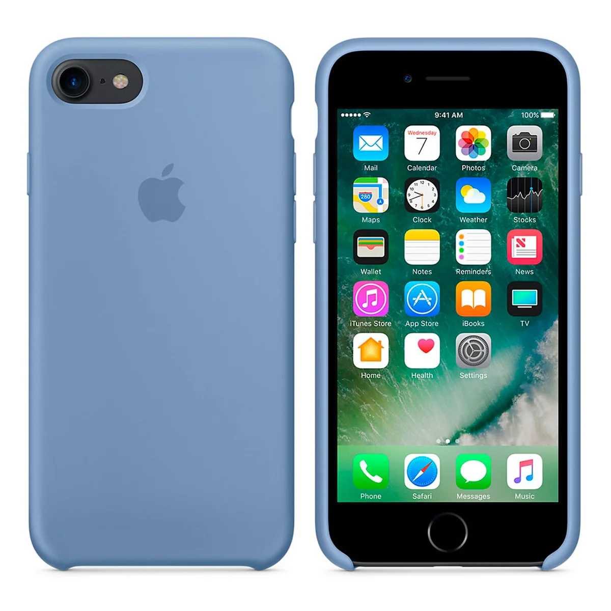 Чохол "Apple" Silicone Case для iPhone 7/8 Azure (HC)