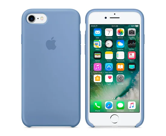 Чехол "Apple" Silicone Case для iPhone 7/8 Azure (HC)