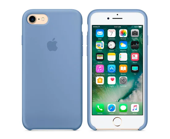 Чехол "Apple" Silicone Case для iPhone 7/8 Azure (HC)