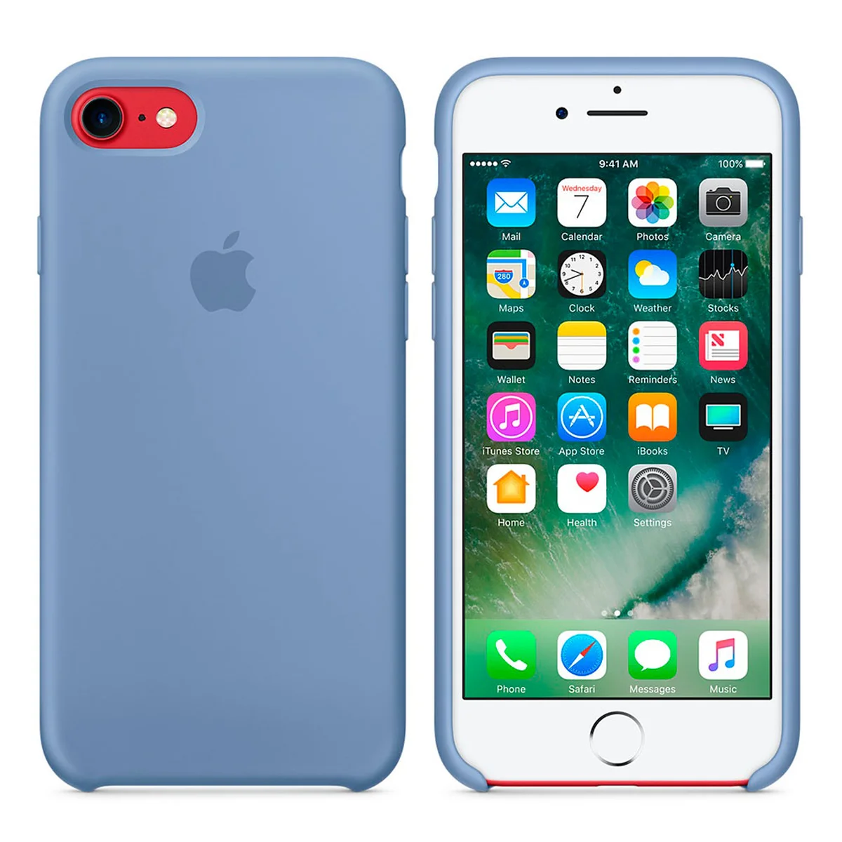 Чохол "Apple" Silicone Case для iPhone 7/8 Azure (HC)