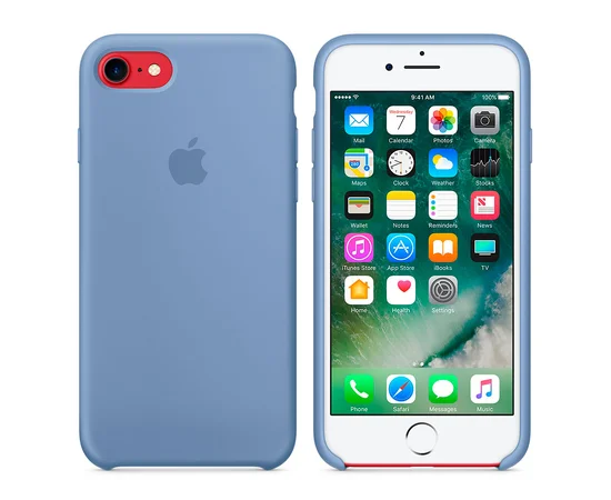 Чехол "Apple" Silicone Case для iPhone 7/8 Azure (HC)