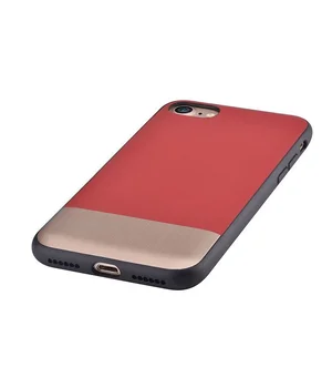 Шкіряний чохол "Devia" Commander червоний для iPhone 7/8