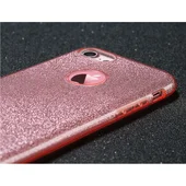 Чехол с блестками "Dazzling shine" силиконовый для iPhone 7/8 розовый