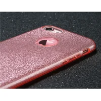 Чехол с блестками "Dazzling shine" силиконовый для iPhone 7/8 розовый