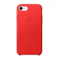 Кожаный чехол "Apple Leather Case" Red (HC) для iPhone 7/8