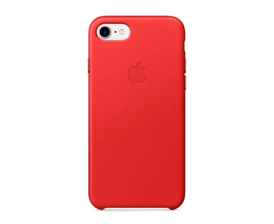 Кожаный чехол "Apple Leather Case" Red (HC) для iPhone 7/8