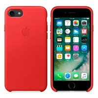 Кожаный чехол "Apple Leather Case" Red (HC) для iPhone 7/8