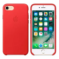 Кожаный чехол "Apple Leather Case" Red (HC) для iPhone 7/8