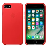 Кожаный чехол "Apple Leather Case" Red (HC) для iPhone 7/8