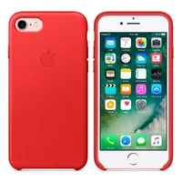 Кожаный чехол "Apple Leather Case" Red (HC) для iPhone 7/8