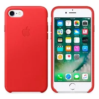 Кожаный чехол "Apple Leather Case" Red (HC) для iPhone 7/8