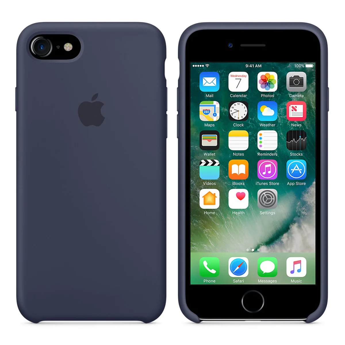 Чехол "Apple" Silicone Case для iPhone 7/8 Midnight Blue (HC)