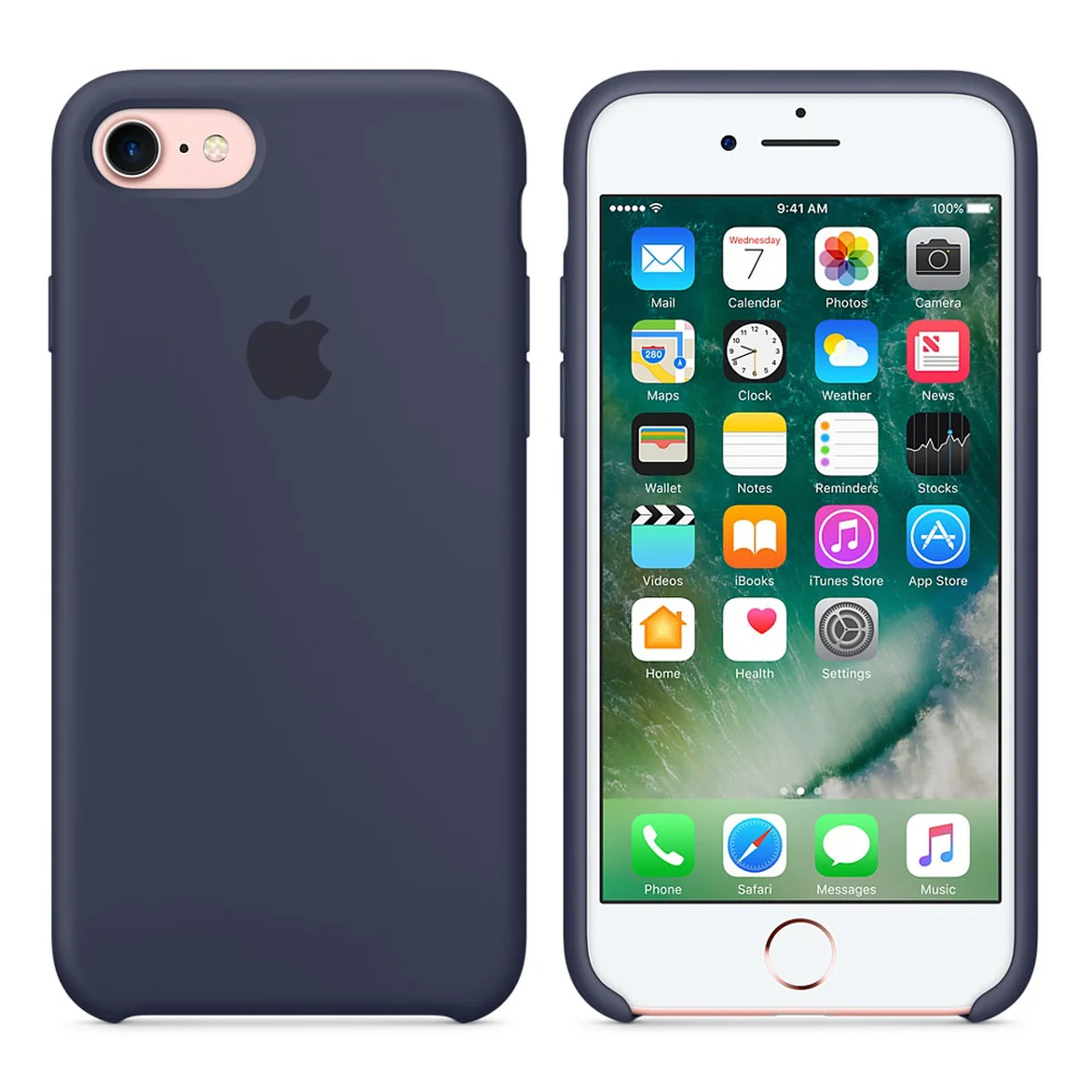 Чехол "Apple" Silicone Case для iPhone 7/8 Midnight Blue (HC)