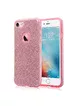 Чохол з блискітками "Dazzling shine" силіконовий для iPhone 7/8 рожевий