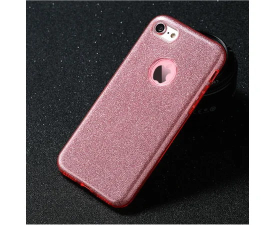 Чохол з блискітками "Dazzling shine" силіконовий для iPhone 7/8 рожевий