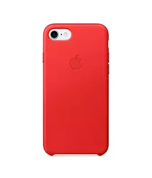 Кожаный чехол "Apple Leather Case" Red (HC) для iPhone 7/8