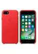 Кожаный чехол "Apple Leather Case" Red (HC) для iPhone 7/8