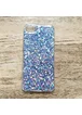 Чехол с блестками "3D Glitter" силиконовый для iPhone 7/8 синий