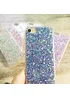 Чехол с блестками "3D Glitter" силиконовый для iPhone 7/8 синий