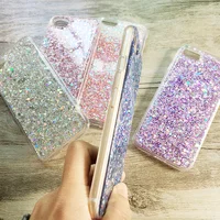 Чохол з блискітками "3D Glitter" силіконовий для iPhone 7/8 синій