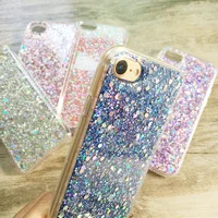 Чохол з блискітками "3D Glitter" силіконовий для iPhone 7/8 синій