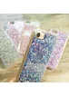 Чехол с блестками "3D Glitter" силиконовый для iPhone 7/8 синий