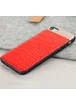 Чохол з натуральної шкіри "Comma" Croco червоний для iPhone 7/8