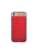 Чохол з натуральної шкіри "Comma" Croco червоний для iPhone 7/8