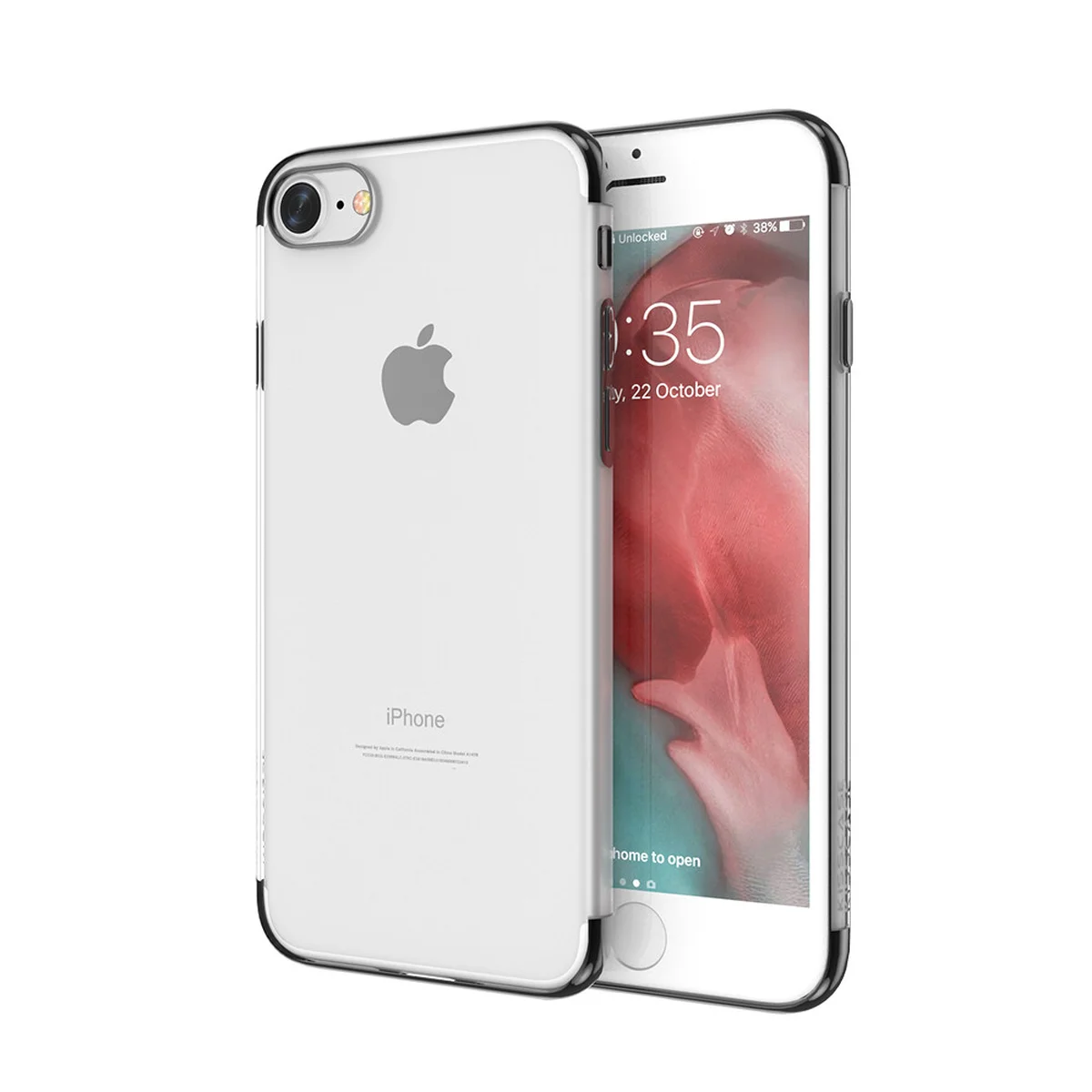 Силиконовый "Royal style" серый чехол для iPhone 7/8