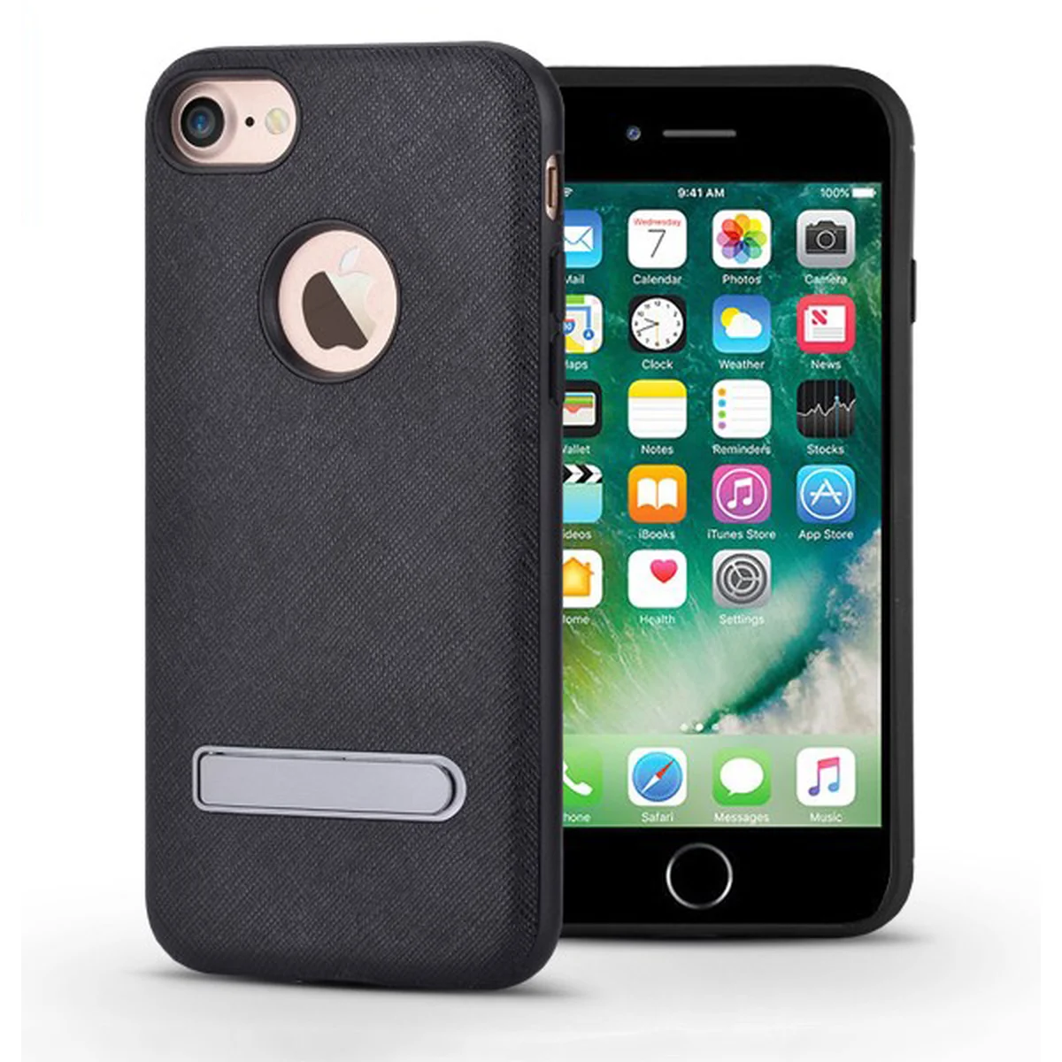 Чехол с подставкой "Devia" iStand черный для iPhone 7/8