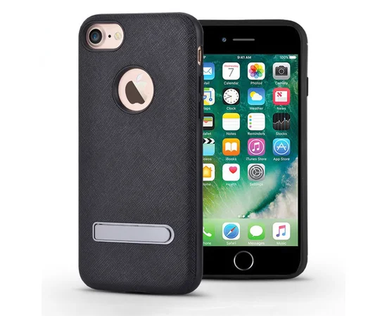 Чехол с подставкой "Devia" iStand черный для iPhone 7/8