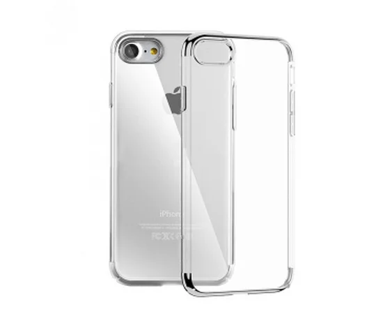Силиконовый "Royal style" серебряный чехол для iPhone 7/8